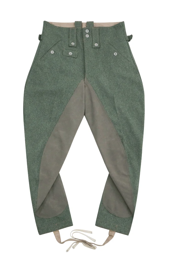   Wehrmacht German M1943 Field Grey Wool Mounted Troops Riding Breeches German-Uniform