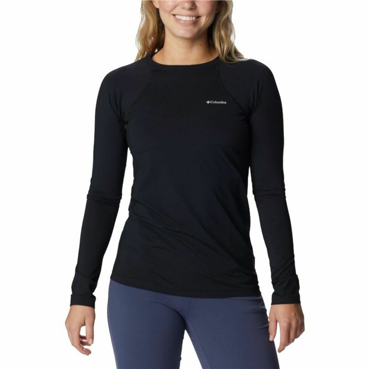 Women&rsquo;s Long Sleeve T-Shirt Columbia Midweight Black