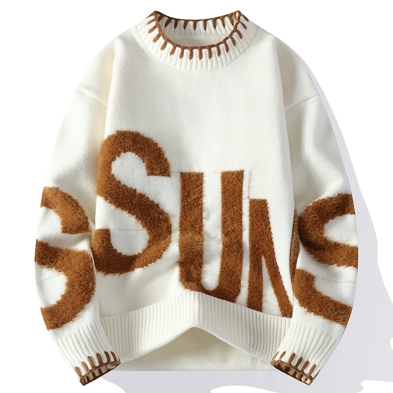 Dragonpinasmu New Fashion Men Outwear O-neck Knitted Pullover Sweaters Man Loose Casual Sweaters Quality Male Pullovers Winter Clothing 4XL