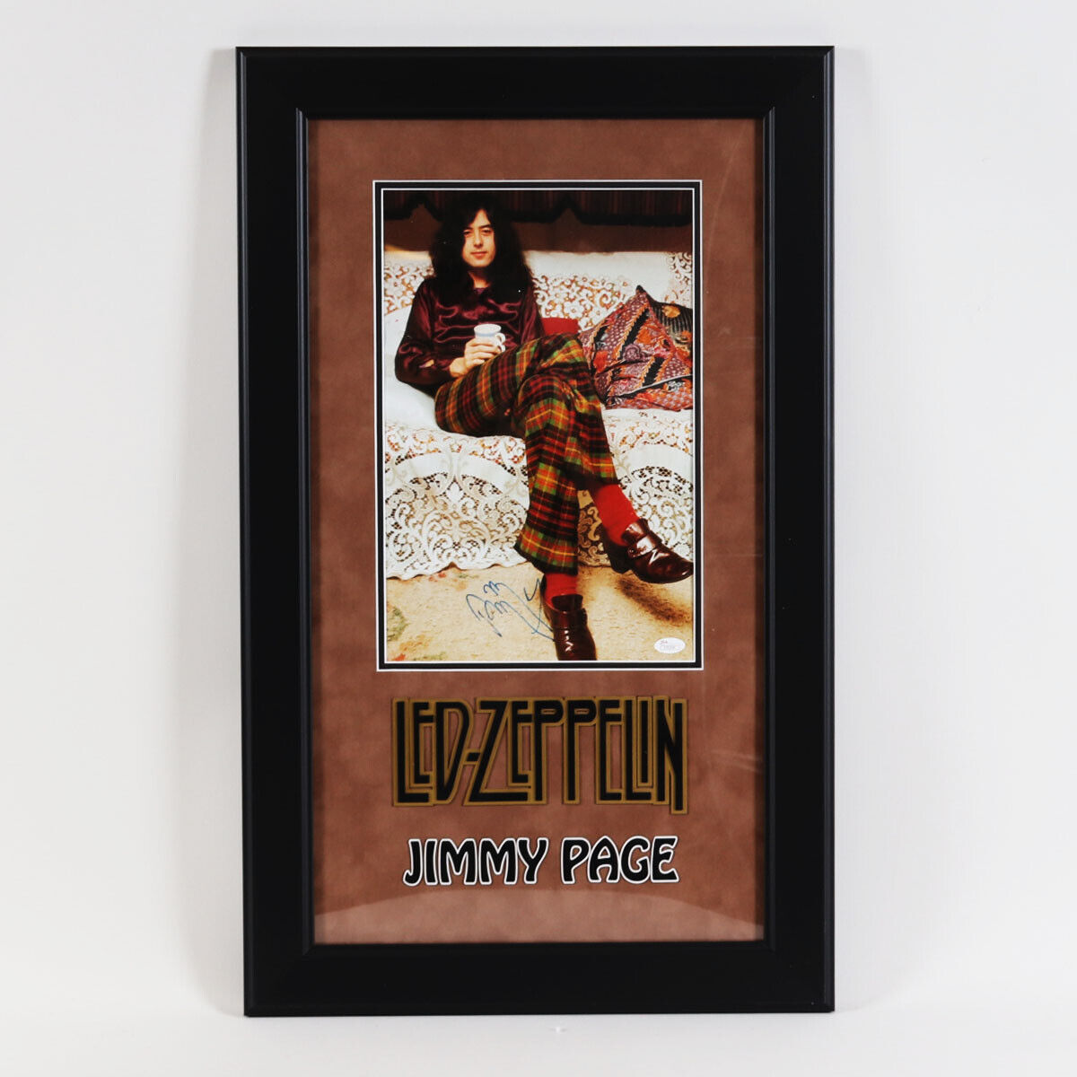 Jimmy Page Signed Photo Poster painting Display Led Zeppelin - COA JSA