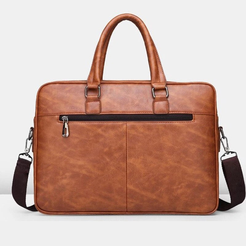 High Quality Men’s Handbag Business Office Leisure Crossbody Shoulder Bag Leather Bag Large Capacity Fashion Briefcase