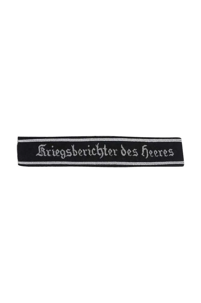   Wehrmacht Kriegsberichter Des Wehrmachtes Cuff Title German-Uniform