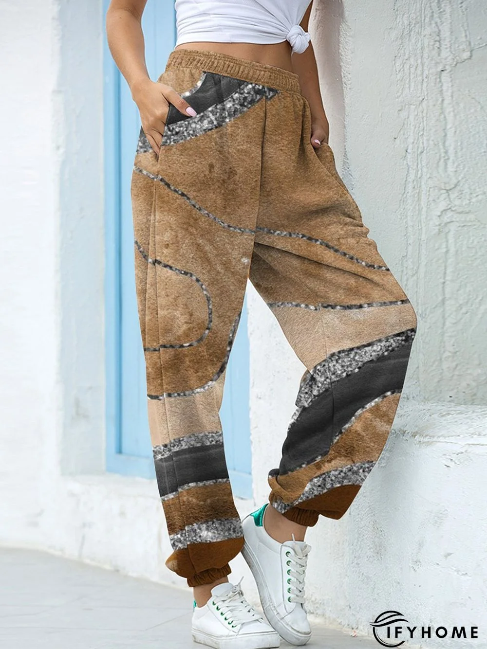 Abstract Loose Casual Sweatpants | IFYHOME