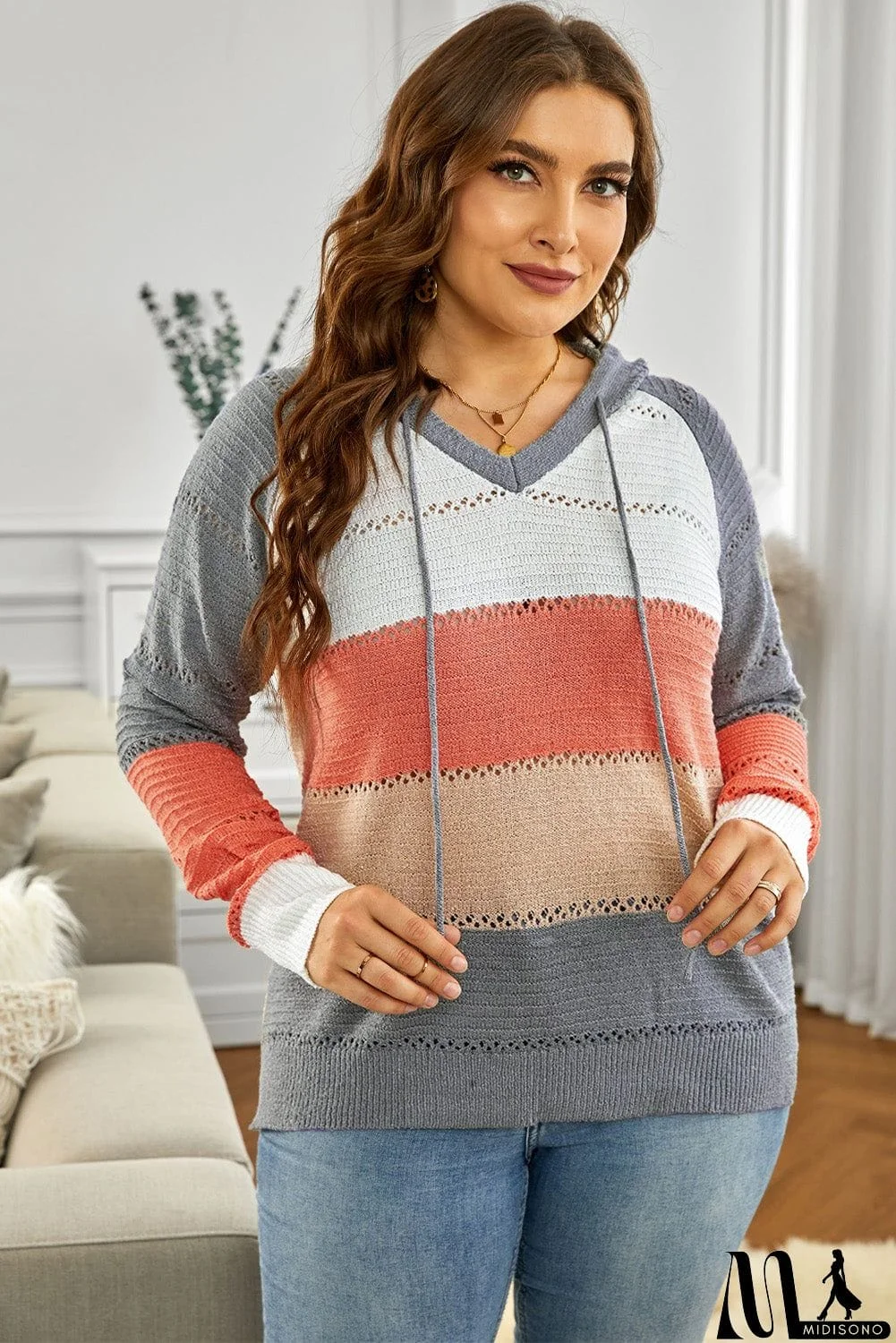 MidiSono - Classic Beach Bonfire Knitted Hoodie