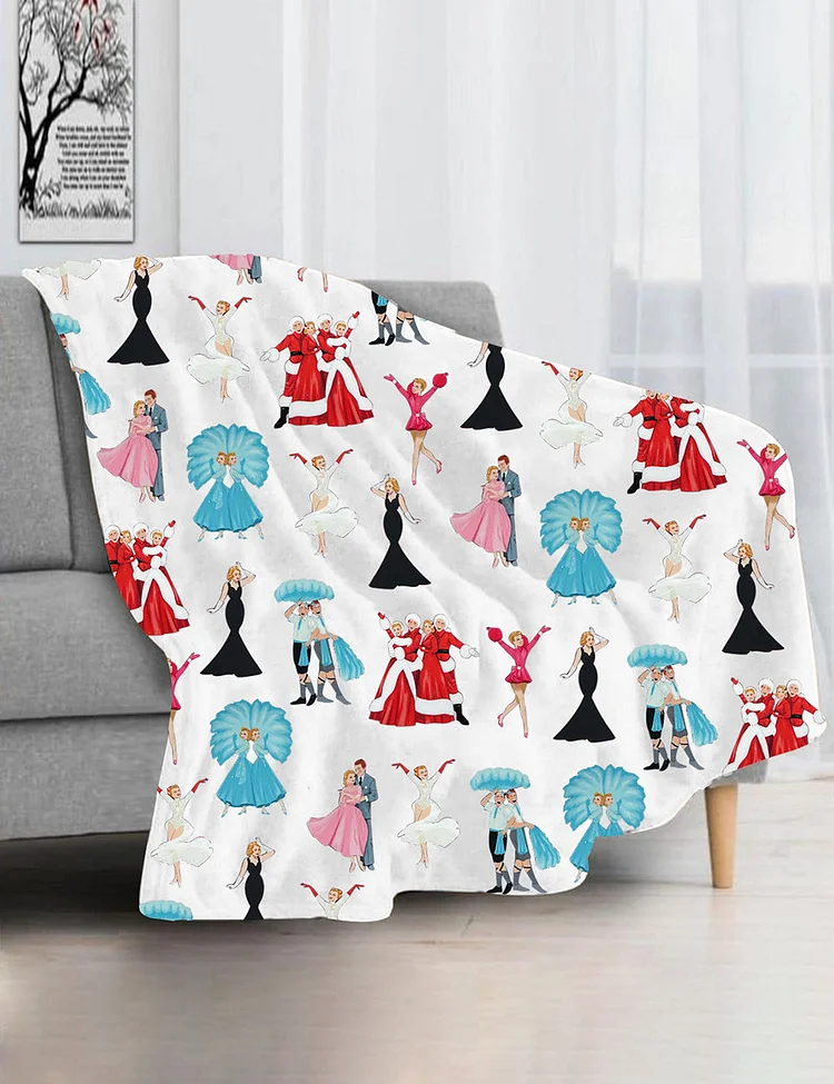 White Christmas Home Blanket