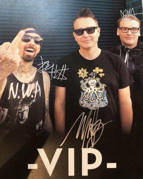 REPRINT - BLINK 182 Travis Barker Signed 8 x 10 Photo Poster painting Poster RP