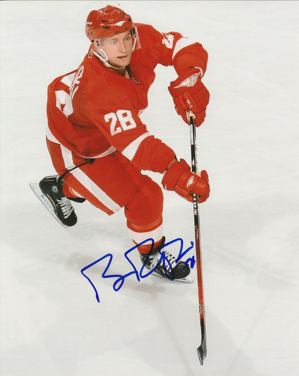 BRIAN RAFALSKI SIGNED DETROIT RED WINGS 8x10 Photo Poster painting! Autograph