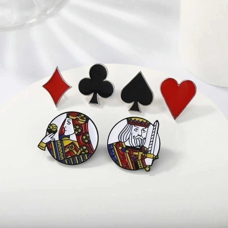Casual Pin Poker Alloy Enamel Unisex Brooches