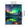 Aurora Scenery-11CT Stamped Cross Stitch 40*50cm/15.75*19.69in