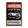 2pcs - Warning Vintage Metal Signs(12*16Inch)  