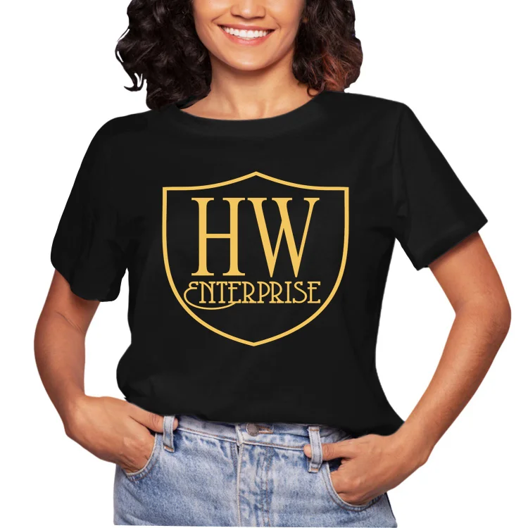 Women Casual Tee Hotwife Enterprise Tie Dye T Shirt For Men - Heather Prints Shirts