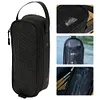 Camping Cookware Storage Bag Travel Tableware Pouch for Outdoor Picnic (Black)