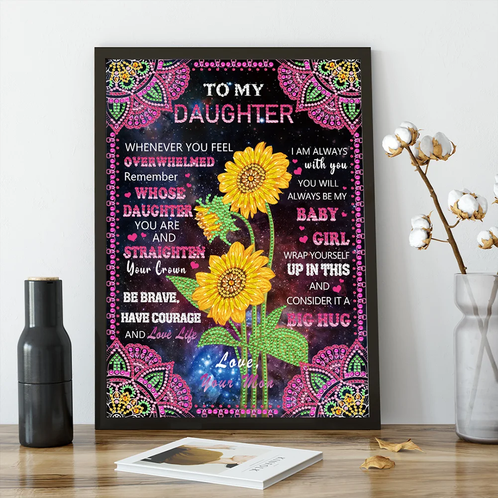 Diamond Painting - Partial Special Shaped Drill - Luminous Phrase(Canvas|30*40cm)