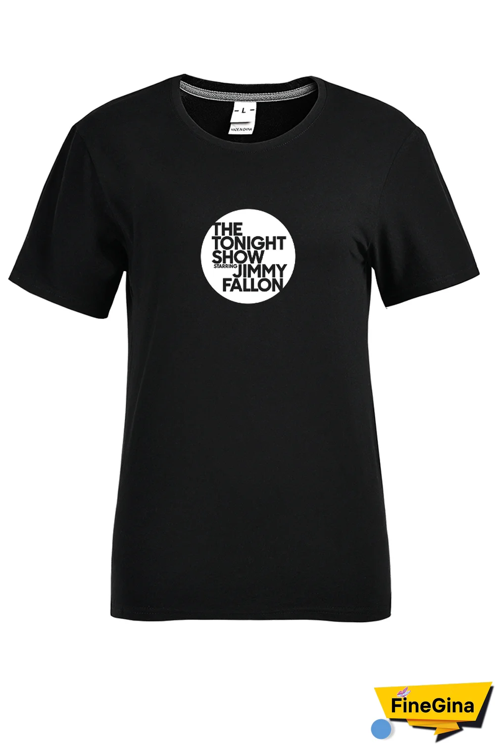 Orange Street Print Patchwork Letter O Neck T-Shirts