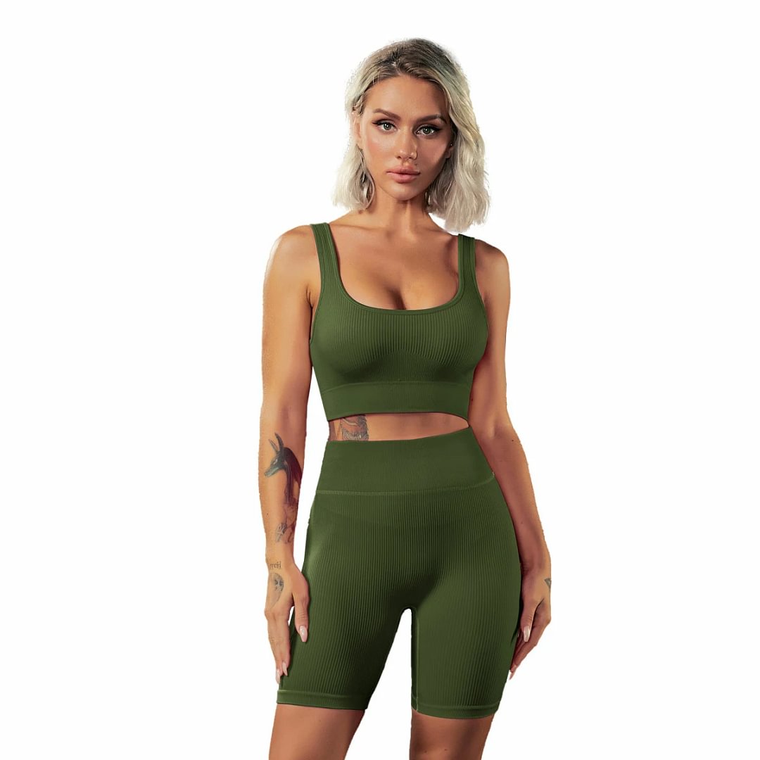 High quality sports leggings and bra set