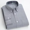 Men's Business Casual Pure Cotton Striped Long-sleeved Shirt