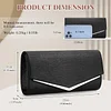BAIGIO Elegant Abendtasche Damen Clutch Damen Brauttasche Champagner Schultertasche Einfarbige Ttasche f&uuml;r Hochzeit Party Cocktail