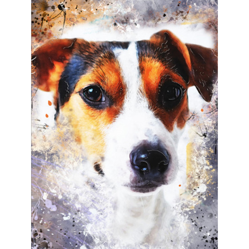 

Brown White Dog - Round Drill Diamond Painting - 30*40CM, 501 Original