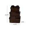 Retro Style Brown Plaster Jewelry Display Stand