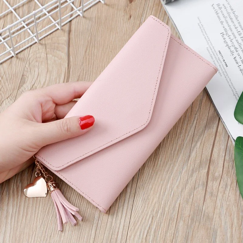 Big Capacity Women's Wallets Dull Polish Leather Wallet Double Zipper Day Clutch Purse Wristlet Coin Purse Card Holder Wallet