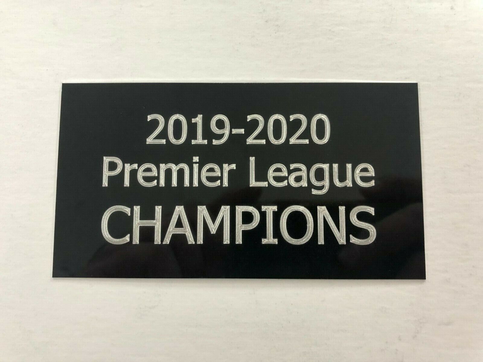 2019-20 Premier League Champions 130x70mm Engraved Plaque for Signed LFC Photo Poster paintings