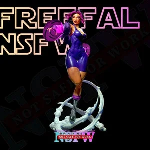 Pornhint FreeFal STL Model for 3D Printing Sexy Super Hero Model Super Hero Figure STL for 3D Print 3D PRintable Nsfw Figure Stl NSFW