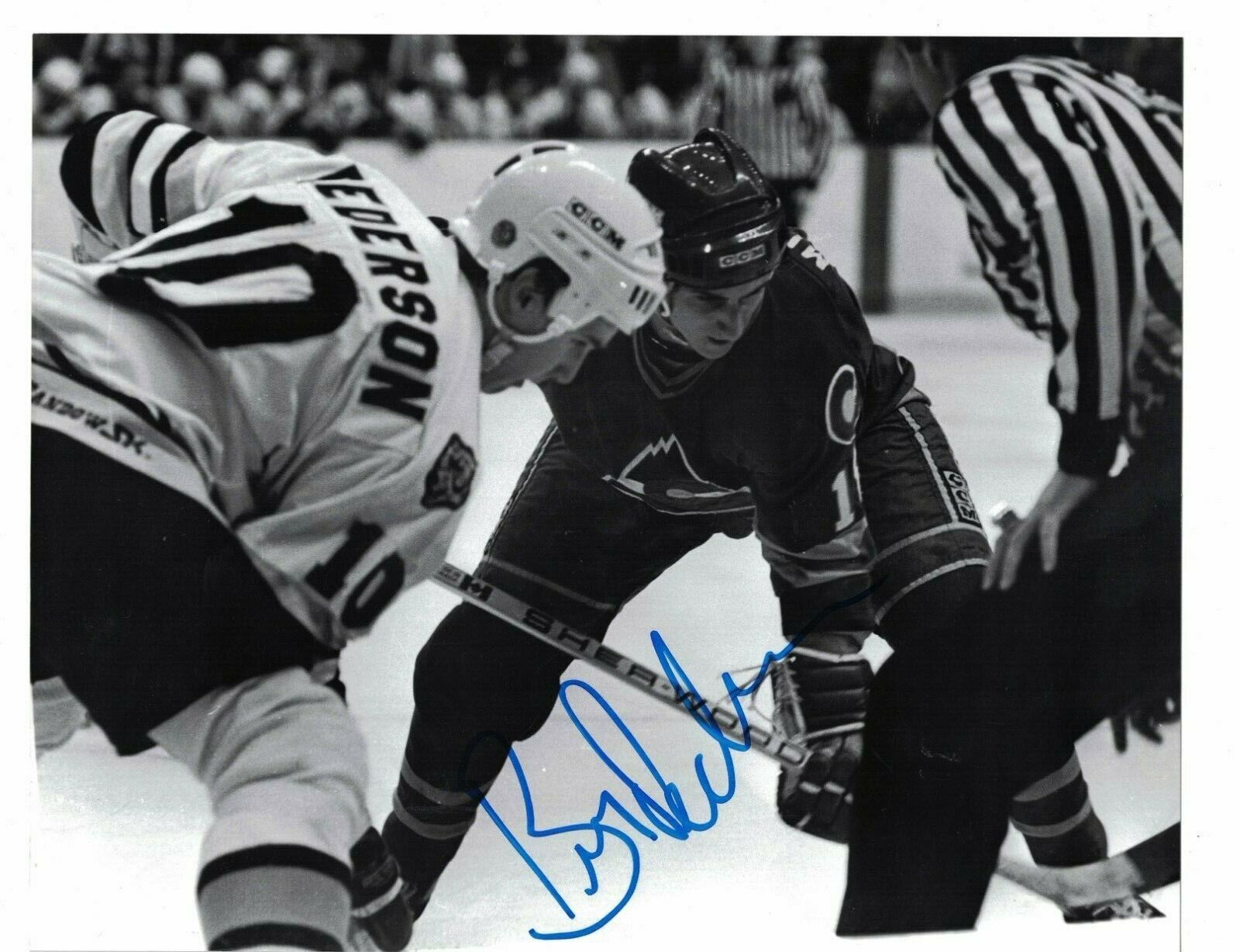 Barry Pederson Boston Bruins Signed 8 x 10