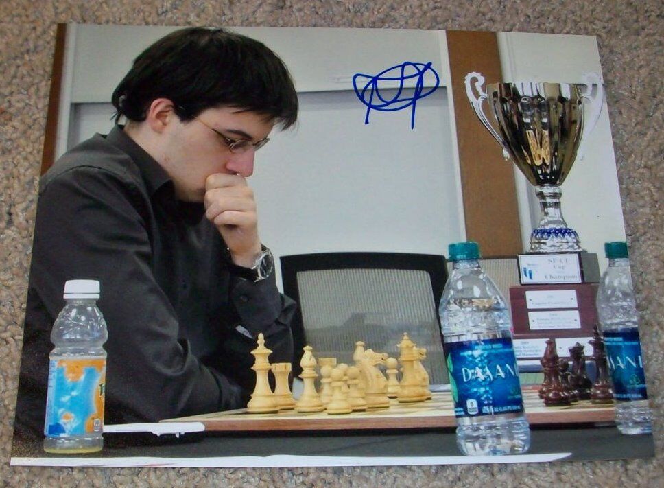 CHESS GRANDMASTER MAXIME VACHIER-LAGRAVE SIGNED AUTOGRAPH 8x10 Photo Poster painting D w/PROOF