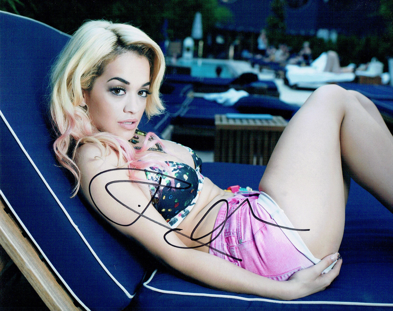 Rita ORA SIGNED Autograph 10x8 Photo Poster painting AFTAL COA British Singer Actress Music