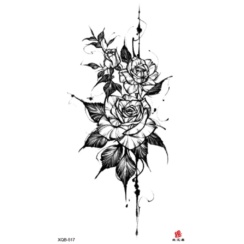 Sdrawing Full-arm Waterproof Tattoo Sticker Symbol Totem Animal Skeleton Small Arm Tattoo Sticker