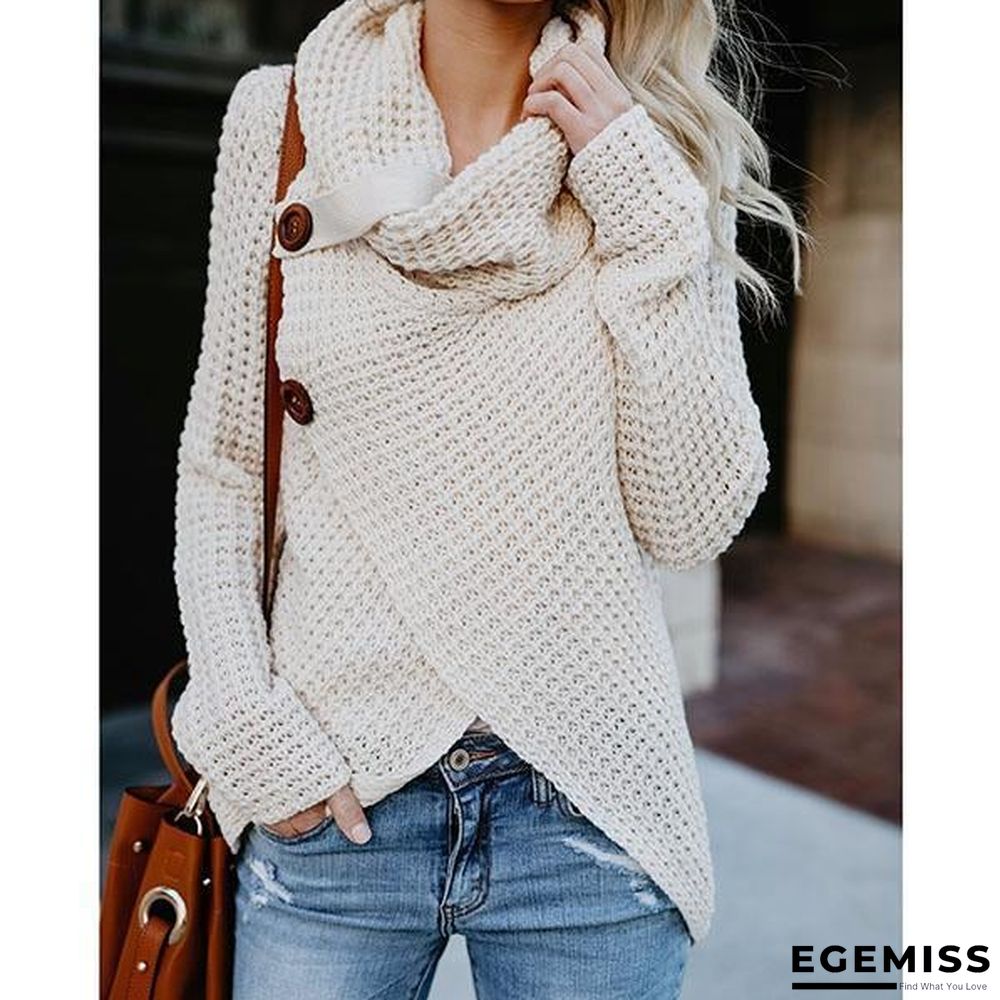 Casual Buttons Irregular Sweaters | EGEMISS