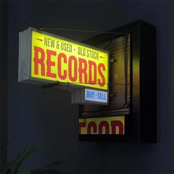 Record Store Retro Wall Light
