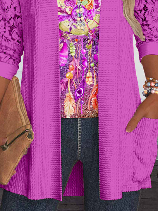 Women Half Sleeve V-neck Solid Color Dress