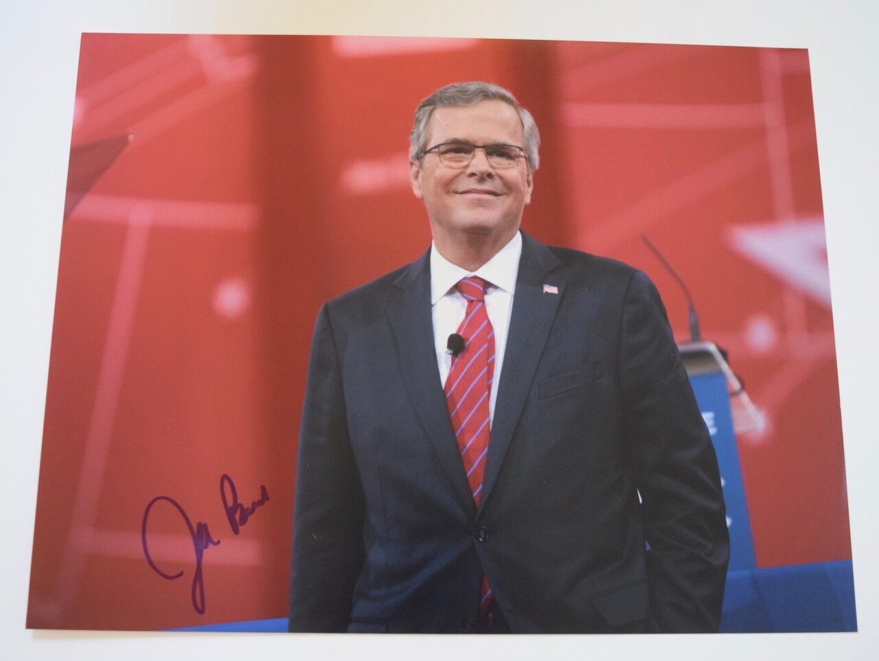 Jeb Bush Signed Autographed 11x14 Photo Poster painting 2016 Presidential Candidate COA VD