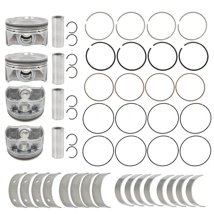 Silscvtt Engine Piston and Ring and Main Rod Bearing Kit 23040-2E200 23040-2E000 Replacement for Hyundai Kia 2.0L 2014-2019