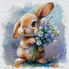 (Multi-Style) Retro Bunny-11CT Stamped Cross Stitch 40*40cm/15.75*15.75in