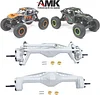 AMK Aluminum Alloy Silver Front Rear Portal Axle for Axial RC Crawler 1/18 UTB18 Capra Unlimited Trail Buggy RTR AXI01002T1 Update Parts