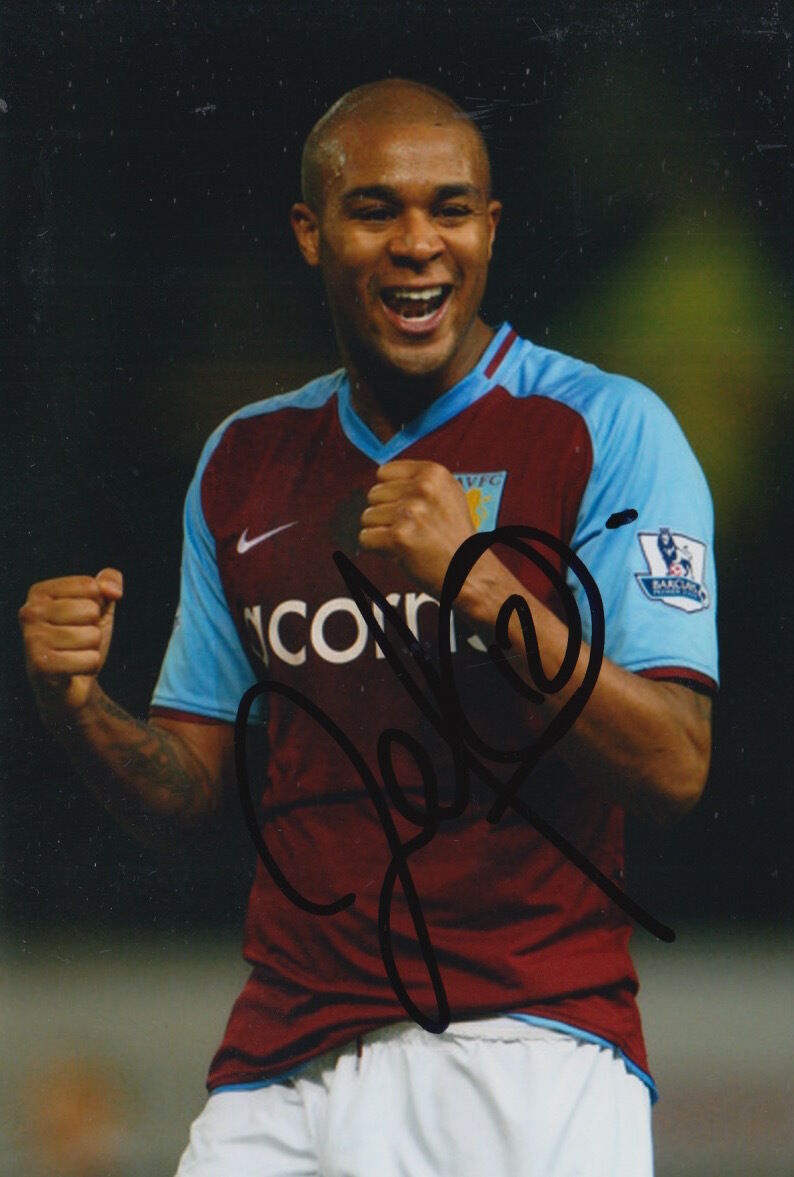 ASTON VILLA HAND SIGNED ZAT KNIGHT 6X4 Photo Poster painting.