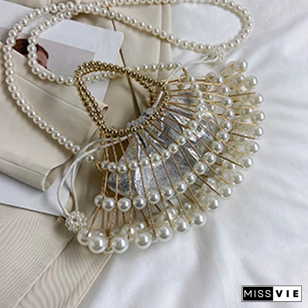 Casual Patchwork Pearl Bags
