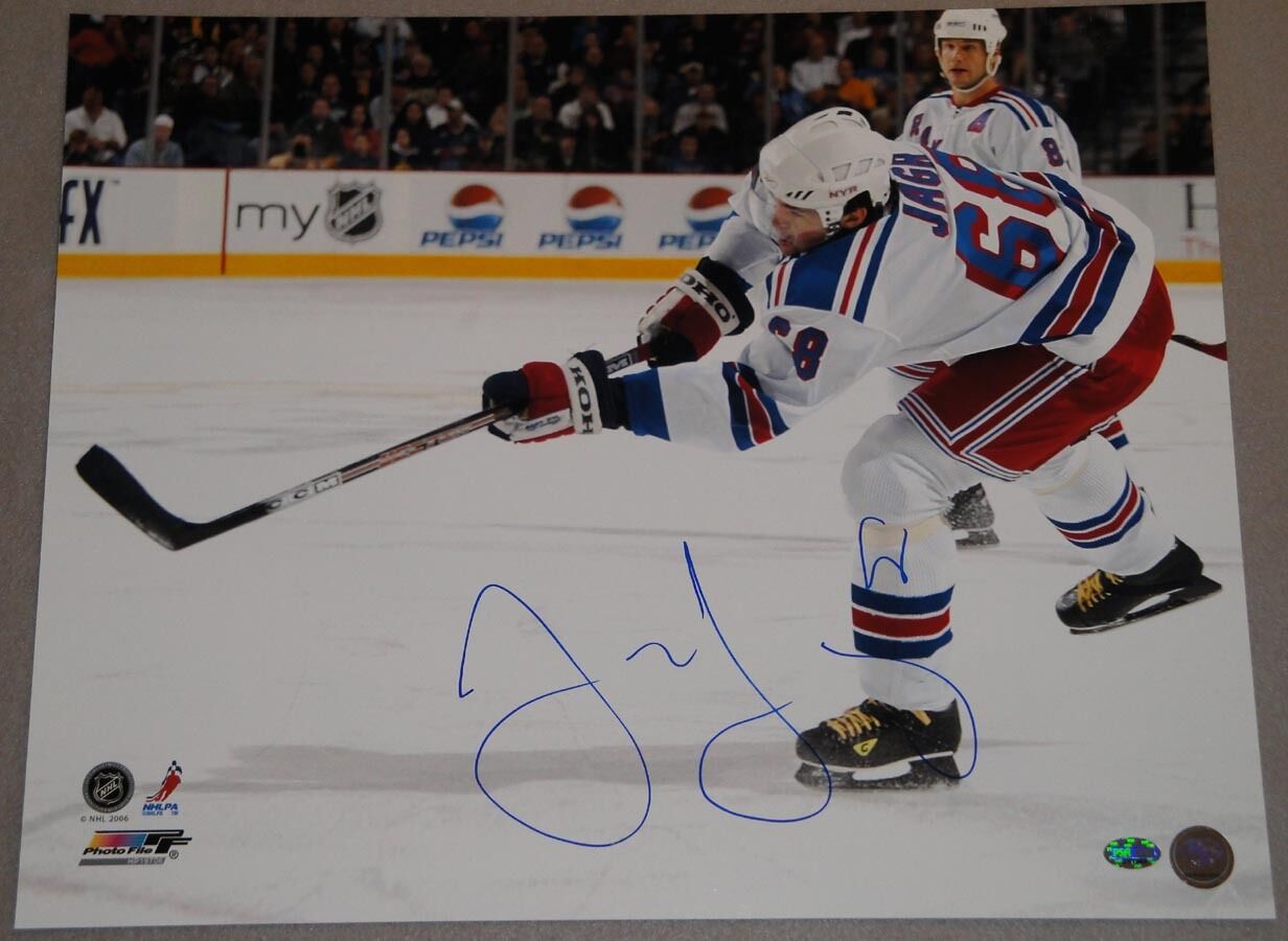 Jaromir Jagr SIGNED 16x20 Photo Poster painting New York Rangers PSA/DNA AUTOGRAPHED