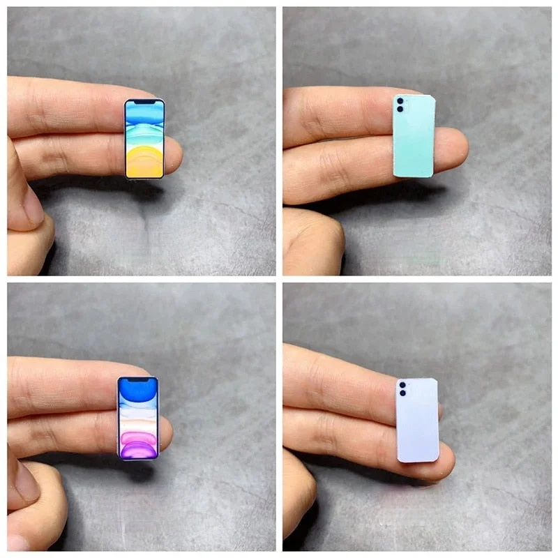 1:12 Scale Miniature Dollhouse Mobile Phone Model for  BJD Blyth Doll Houes Decoration Accessories