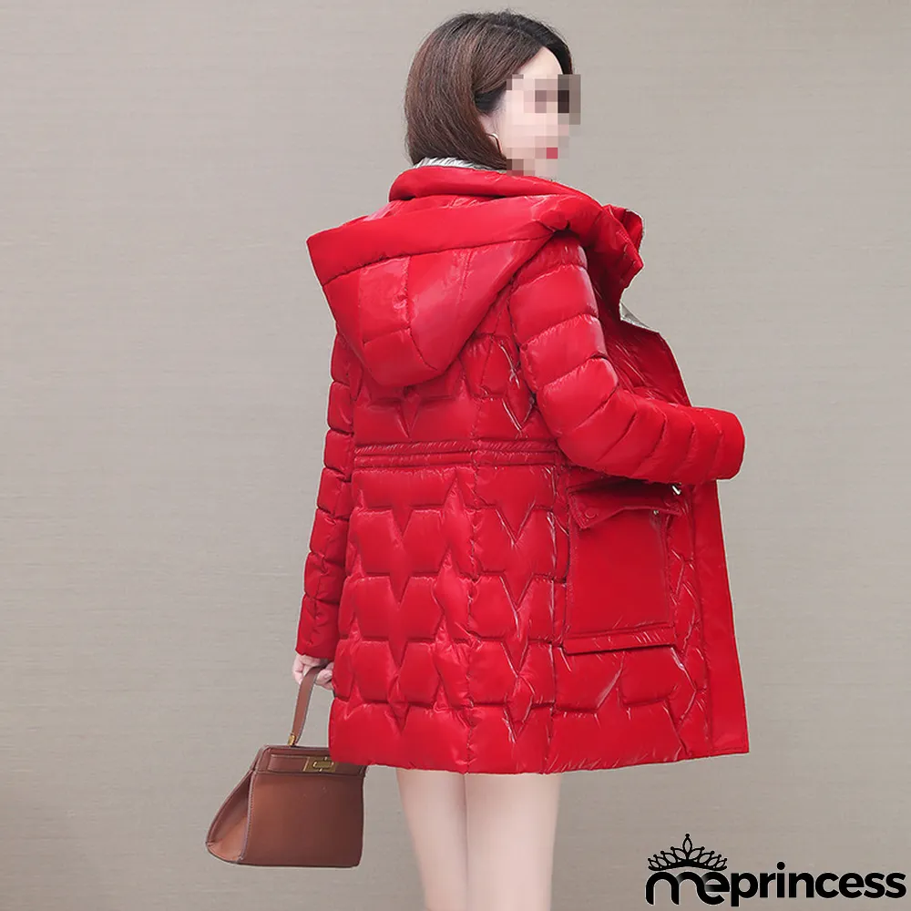 Women Shiny Warm Padded Jacket