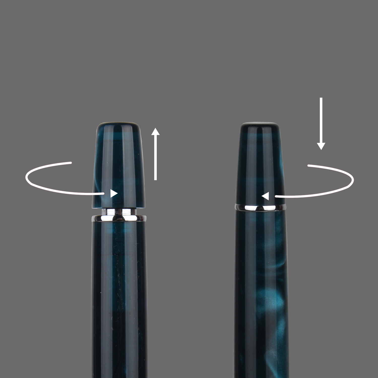 TIANZI T01 Piston-filling Fountain Pen in Mysteryblue_Inking System