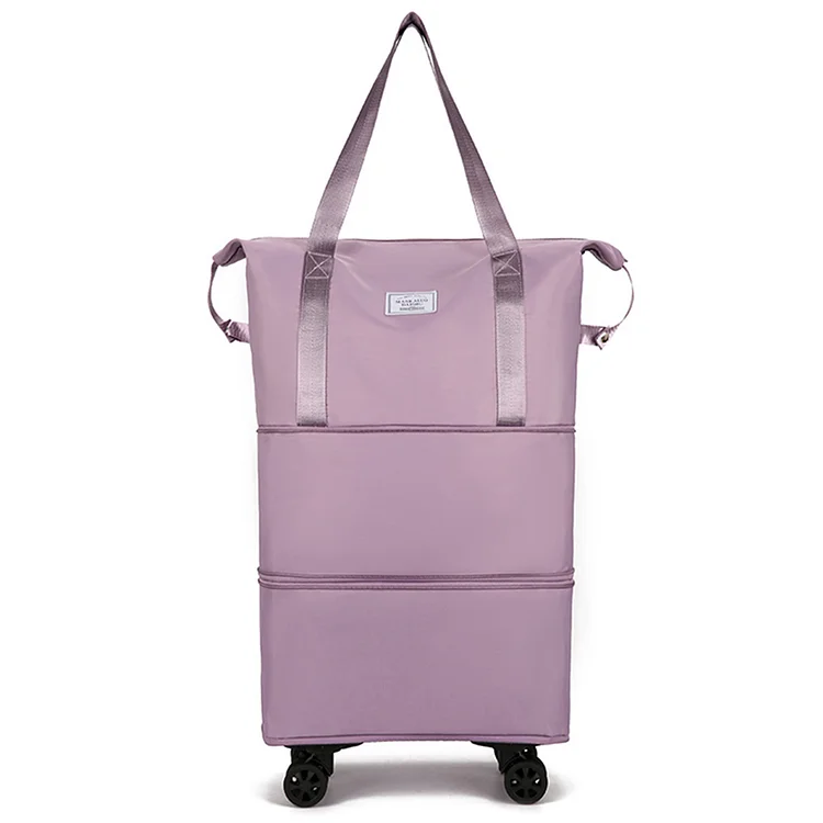 Consignment Bag Lightweight Oxford Cloth Unisex Business Trip Bag (Light Purple)