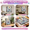 Blue Butterfly Pearl Fairy Special Shaped 5D DIY Partial Drill Diamond Painting Kits for Adults Beginners Home Decor Diamonds Dots Gem Art Kits Diamond Dots Paintings 11.81 X11.81inch