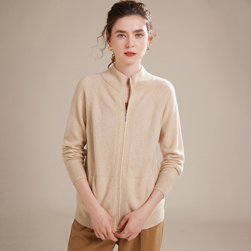 Warm 100 Cashmere Cardigan For Women REAL SILK LIFE
