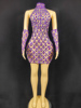 TAAFO Mesh Sleeveless Women Cocktail Dress Red Bodycon Short Dress Casual Body On Dresses