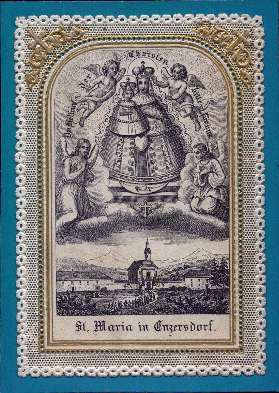 Sankt Mary Enzersdorf Pilgrimage Holy Image Devotional Picture