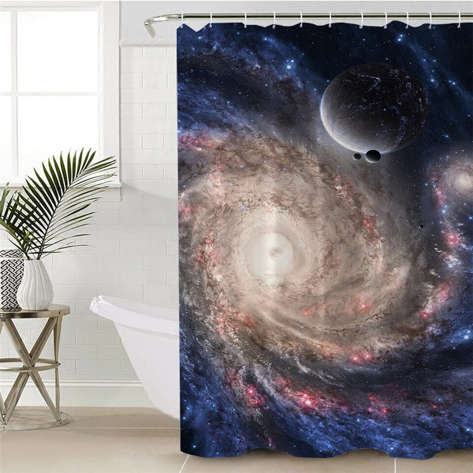 

3D Galaxy - Print Shower Curtain, 180*200cm, 501 Original