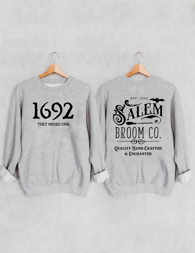 Salem Broom Co Halloween Sweatshirt socialshop